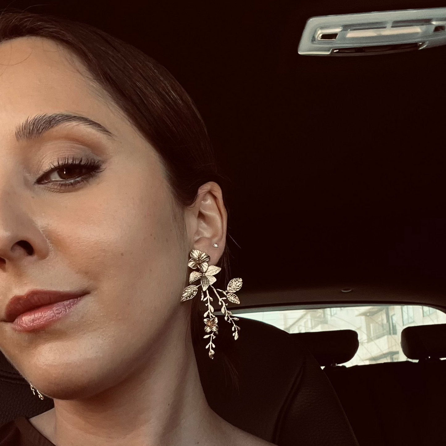 Brincos Leaf Branches