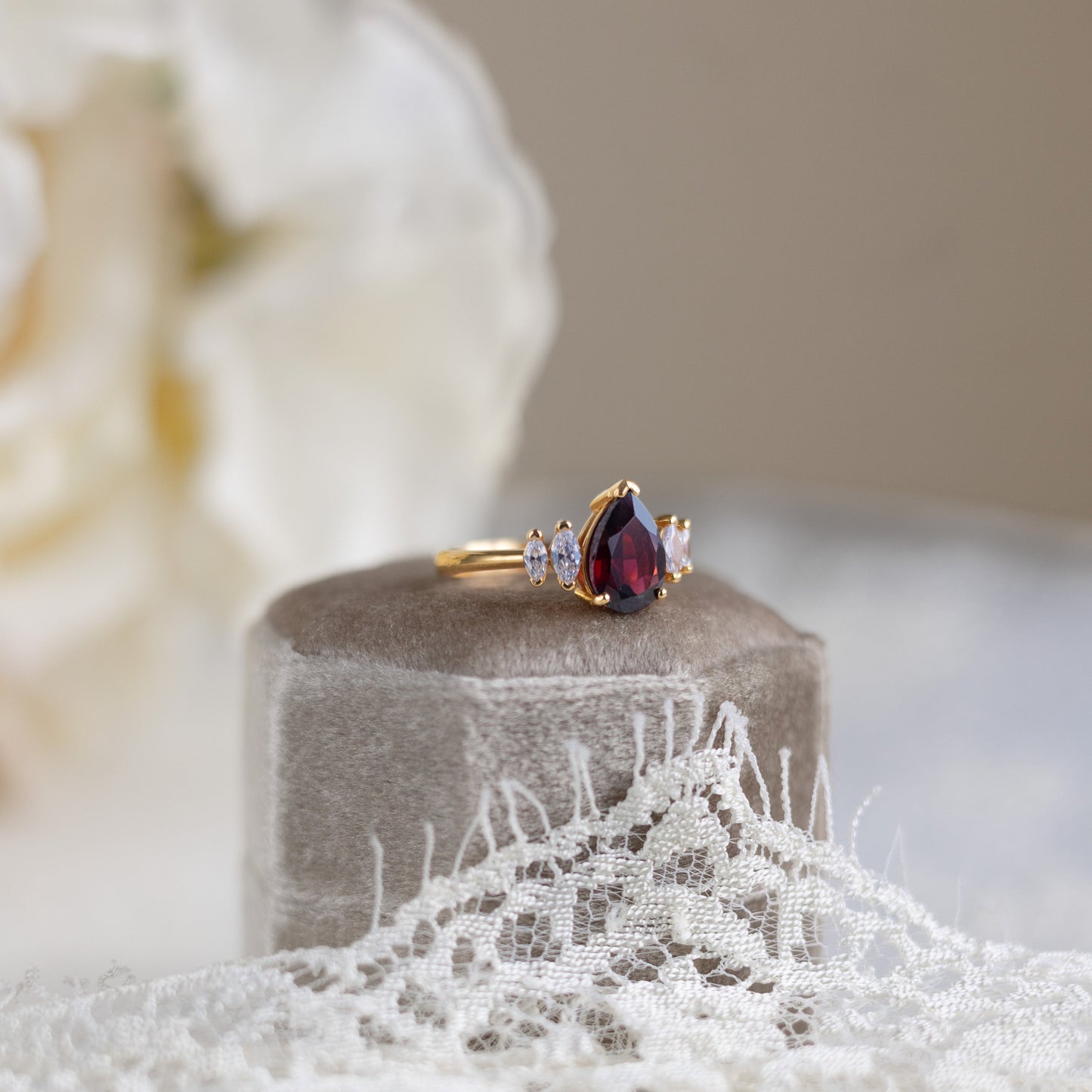 Era of Radiance Garnet Passion Ring