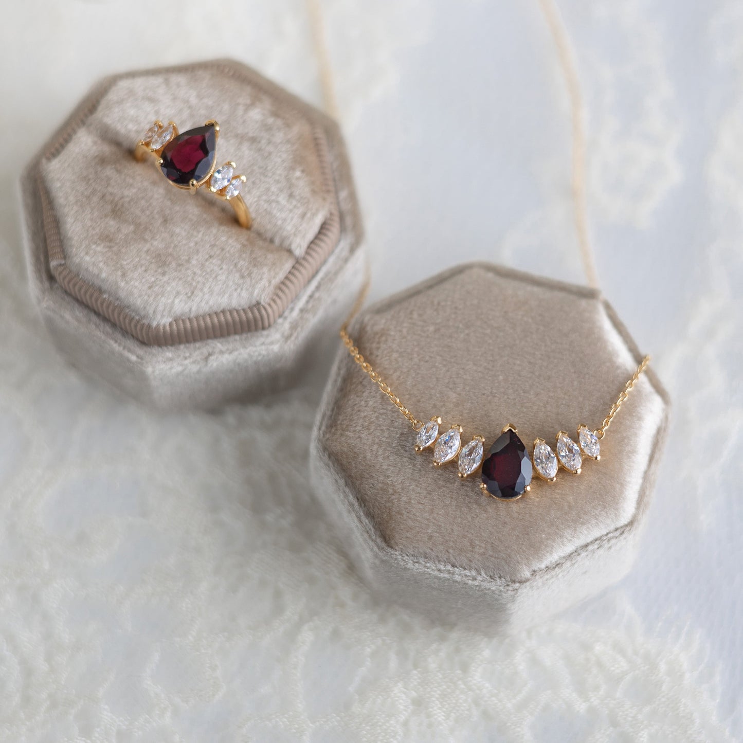 Era of Radiance Garnet Passion Necklace