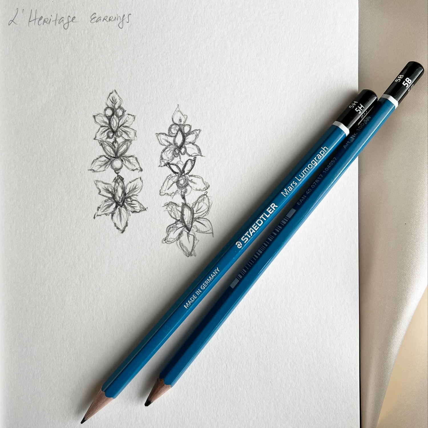 Halus Stories Bespoke jewelry handmade sketch