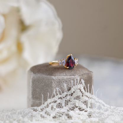 Era of Radiance Garnet Passion Ring