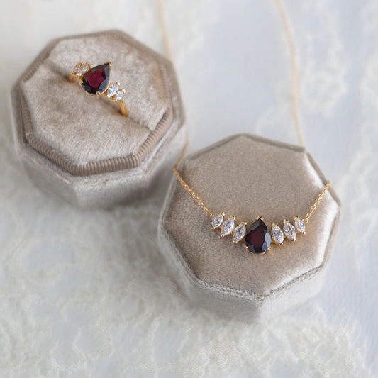 Era of Radiance Garnet Passion Necklace