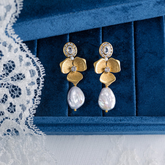 Golden Blossom Earrings